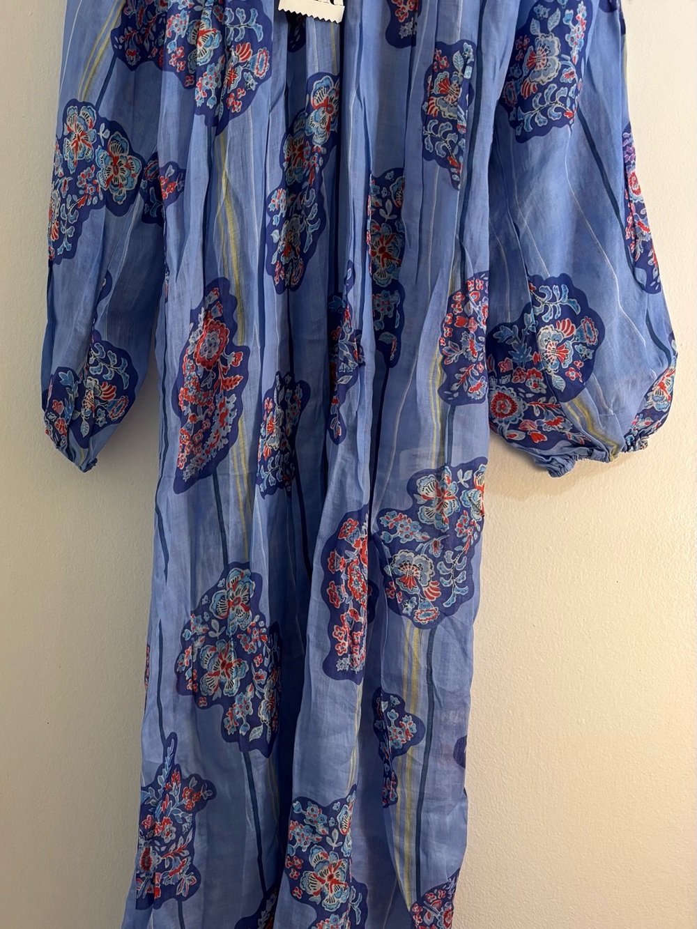 Zara ZW Collection Printed Ramie Tunic Dress, Size XS - Picture 2 of 16